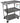 3 Shelf Stainless Steel Utility Cart With Handle / 24&quot;x16&quot;x30&quot; by Ideal Products (MC311)
