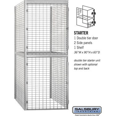 36-inch Wide Double Tier Bulk Storage Locker - Starter - 60-inch Deep by Salsbury – Default Title by Salsbury