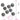 3D Nail Art Designs - Dark Silver Dome / Pack of 50 Pieces