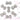 3D Nail Art Designs - Diamond Nail Bow Tie / Pack of 20 Pieces