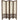 5-1/2 ft. Tall Open Lattice Fabric Room Divider - Burnt Brown, Burnt Grey or Burnt White / 3 Panels, 4 Panels or 6 Panels by East-West Furnishings