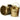 5" Round Antique Brass Painted Handle Pail / Case of 20 Pails