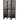 6 ft. Tall Double Shutter Room Divider - Walnut / 3 Panels by East-West Furnishings