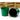 8-1/2" Green Pail Wooden Handle / Case of 10 Pails