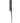 8" Coarse Tooth Rat Tail - Black by Krest Combs