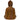 9" Japanese Sitting Zenjo Buddha Statue / Rust Patina by East-West Furnishings