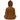 9&quot; Japanese Sitting Zenjo Buddha Statue / Rust Patina by East-West Furnishings