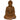 9" Japanese Sitting Zenjo Buddha Statue / Rust Patina by East-West Furnishings