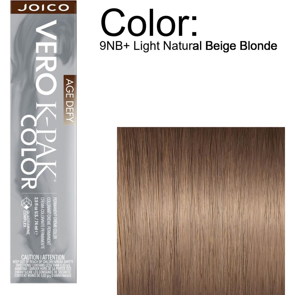 Joico Vero K-PAK Age Defy Permanent Creme Color - 9NB+ Light