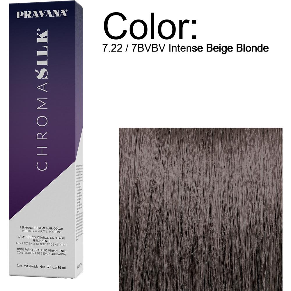 brunt realist continue B/C Center タンカラー PRAVANA ChromaSilk Permanent Creme Hair Color - 7.22 / 7BVBV