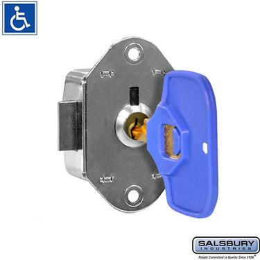 ADA Compliant Key Lock - Built-in - for Cell Phone Locker Door - with (2) keys and (2) ADA Key Heads by Salsbury – Default Title by Salsbury