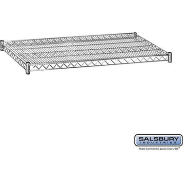 Additional Shelf - for Wire Shelving - 48-inch Wide - 24-inch Deep - Chrome by Salsbury – Default Title by Salsbury