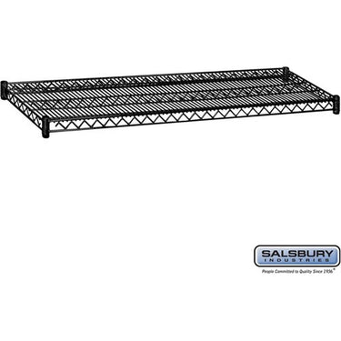 Additional Shelf - for Wire Shelving - 60-inch Wide - 18-inch Deep - Black by Salsbury – Default Title by Salsbury