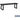 Aluminum Locker Bench - 72-inch Wide - 14-inch Deep by Salsbury – Black – Free-Standing by Salsbury