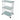 Alvida Metal Trolley with 3 Mat-Glass Shelves and 4 Casters