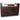Asher Reception Desk / Dark Wood with Stainless Accents and Glass Display by HANS Equipment