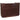 Asher Reception Desk / Dark Wood with Stainless Accents and Glass Display by HANS Equipment