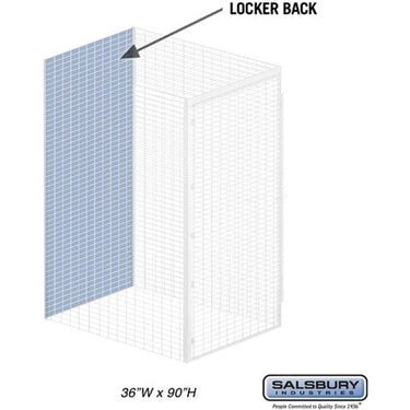 Back - for Bulk Storage Locker - 36-inch Wide - 90-inch High by Salsbury – Default Title by Salsbury