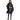 Betty Dain Hands Free All Purpose Cape / Waterproof Coating - Bleach-Proof - Chemical-Proof - Snap Closure - BLACK / 45"W X 58"L