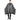 Betty Dain Wood Grain Styling Cape - Lightweight, Polyester Cape Is Water Resistant and Has a Deep Gray Wood Grain Effect With Black Trim