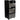 Bexley Spa Trolley with Pull-Out Working Space and Hot Towel Cabinet Cubby / Black & Dark Grey by HANS Equipment