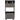 Bexley Spa Trolley with Pull-Out Working Space and Hot Towel Cabinet Cubby / Black & Dark Grey by HANS Equipment