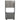 Bexley Spa Trolley with Pull-Out Working Space and Hot Towel Cabinet Cubby / Black & Dark Grey by HANS Equipment