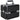 Black Glitter 2-Tiers Extendable Trays Makeup Train Case by TruCase
