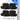 Boca Terry Magic Bleach Proof Spa-Salon Towels - 100% Ringspun Cotton - 16" x 28" - 392 GSM / Black / 12 Count