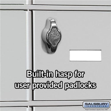 Built-in Hasp - for User Provided Padlock - for Cell Phone Locker Door by Salsbury – Default Title by Salsbury