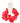 C.C Scrunchie - Hair Accessories / Polkadot Red + White