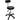 Celebrity - Round Stool with Backrest - Black Vinyl Upholstery + 5-Star Sturdy Base + 5 Strong Wheels - Hydraulic Height Adjusts 19-1/2" to 25"