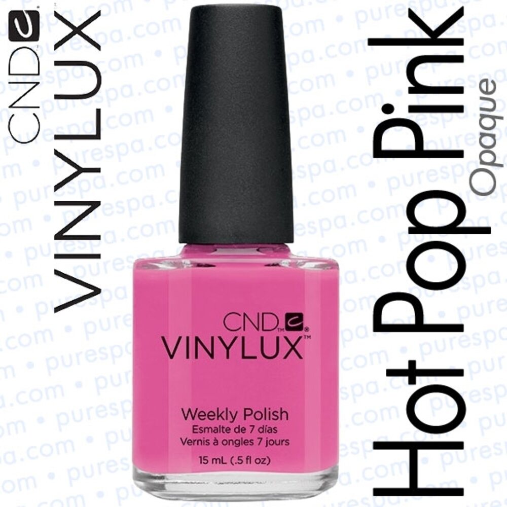 CND Vinylux Hot Pop Pink Day Air Dry Nail Polish