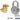 Combination Padlock - with Gold Finish Hasp - for Solid Oak Executive Wood Locker Door by Salsbury – Default Title by Salsbury (view 2)