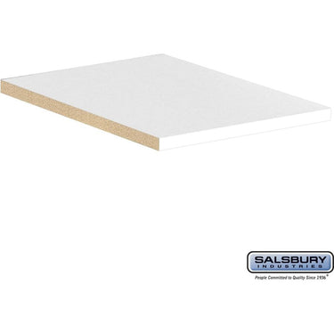 Compartment Shelf - for 15-inch Wide - 21 Inch Deep Premier Wood Locker - Full Depth by Salsbury – Arctic White by Salsbury