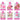 Compressed Facial Sponges - PINK - 100% Natural Cosmetic Spa Sponges for Facial Cleansing, Exfoliating Mask, Makeup Removal - Each Sponge is 2.8" Diameter When Hydrated / 250 MEGA PACK