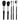 Cosmetic Brush Set / 5 Brushes by Fantasea