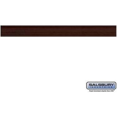 Crown Molding - for Solid Oak Executive Wood Lockers - Six (6) Foot Length with Straight Edges by Salsbury – Dark by Salsbury