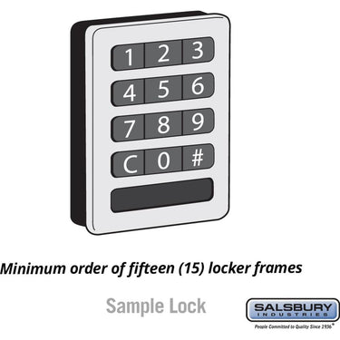 Custom Lock Installation for Designer Wood Locker Door - Lock Provided By Owner by Salsbury – Default Title by Salsbury