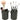 Deluxe Leather Cosmetic / Nail Brush Holder - Black - Each
