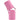 Deluxe Leather Cosmetic / Nail Brush Holder - Pink - Each
