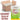 Demer Deluxe 4-in-1 Pedi-in-a-Box - COCONUT / Pedi Bomb + Organic Sugar Scrub + Collagen Mask + Shea Butter Massage Cream / Case of 60 Sets