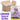 Demer Deluxe 4-in-1 Pedi-in-a-Box - LAVENDER / Pedi Bomb + Organic Sugar Scrub + Collagen Mask + Shea Butter Massage Cream / Case of 60 Sets