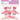 Diane Large Butterfly Clamps / 6 Pack (Pink)