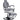 Barber Chair Vanquish - Chrome Finish by DIR Salon Furniture