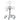 DIR Harmony Medical Saddle Stool - WHITE / 22" - 29.125" Adjustable Seat Height + 6 Wheel Base