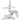 Libra Split Leg Facial Beauty Bed & Chair - Full Electrical with 5 Motors / White by DIR Salon Furniture