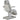 DIR Sydney Medical Chair - 4 Motors with Electrical Hand and Foot Remote Control - Grey / Available in White, Black, Grey and Beige