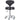 DIR Zen Adjustable Swivel Stool - BLACK / 21" - 28" Adjustable Seat Height + 6 Wheel Base