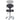 DIR Zen Adjustable Swivel Stool - BLACK / 21" - 28" Adjustable Seat Height + 6 Wheel Base